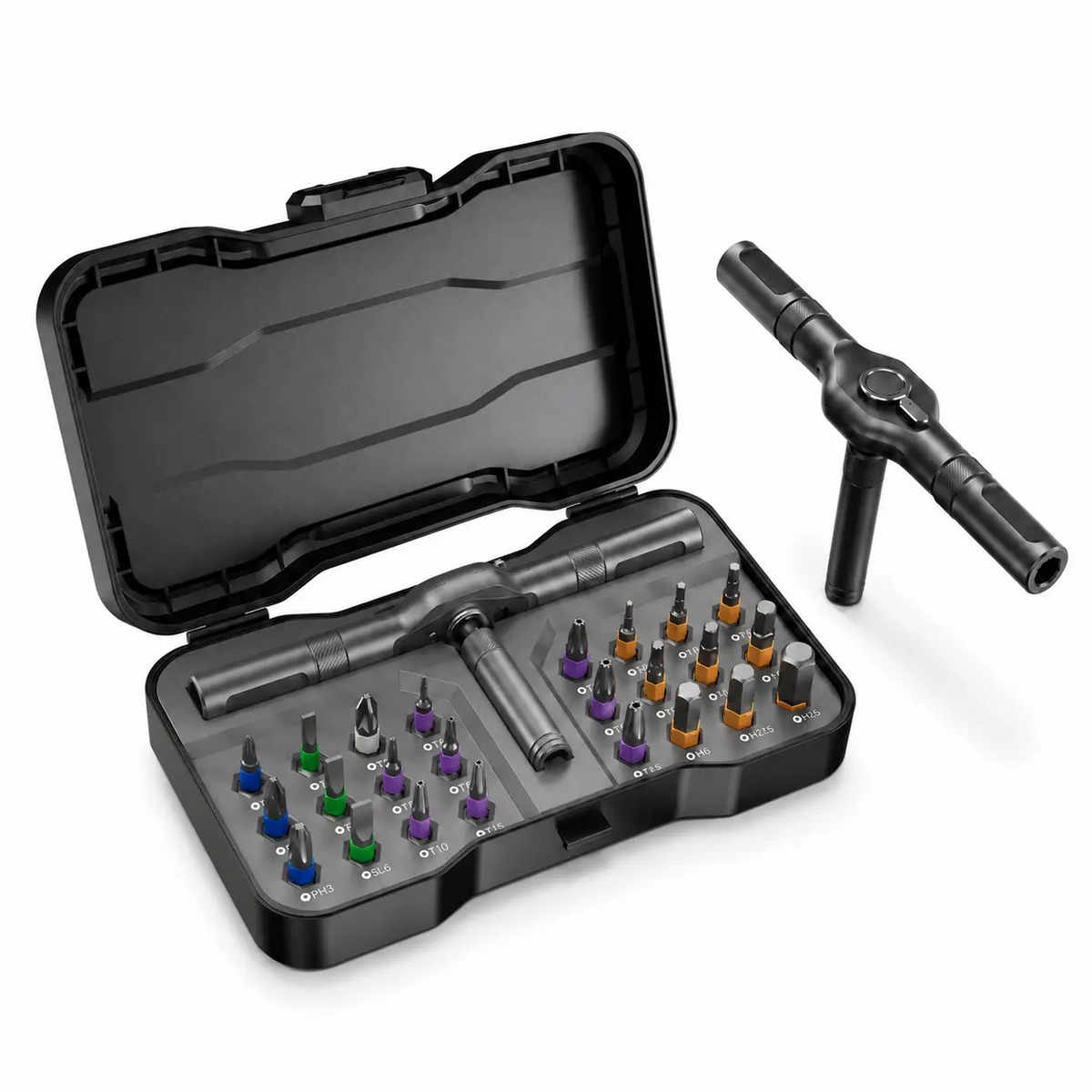 🛠️ 24-Piece DIY Ratchet Screwdriver Set – S2 Alloy Steel Bits