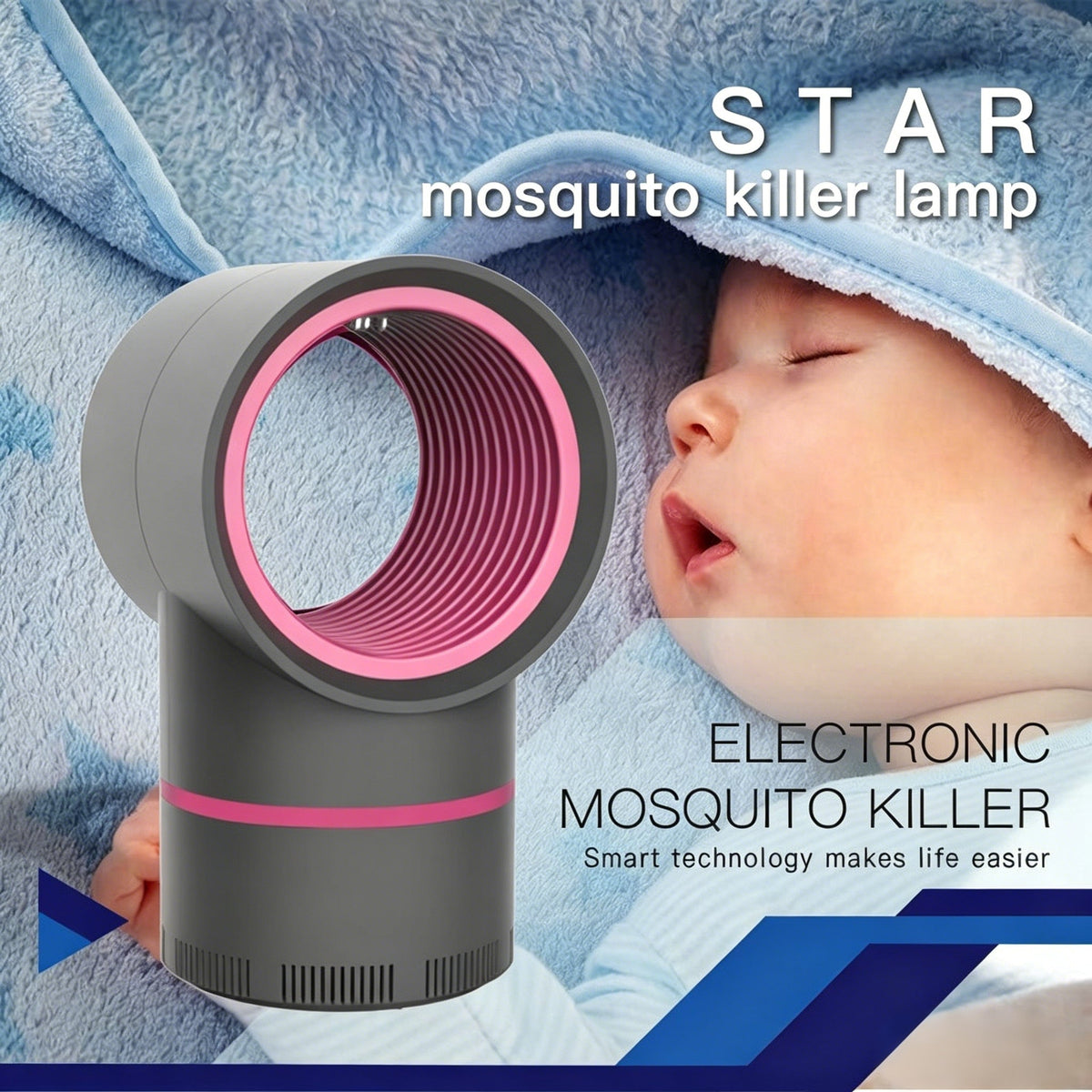 🦟 LED Mosquito Killer Lamp – Mute UV Light, Bug Trap for Home