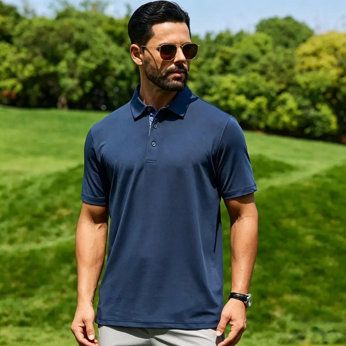⚡Men's Quick-Dry Performance Polo Shirt | Moisture-Wicking & UPF30+