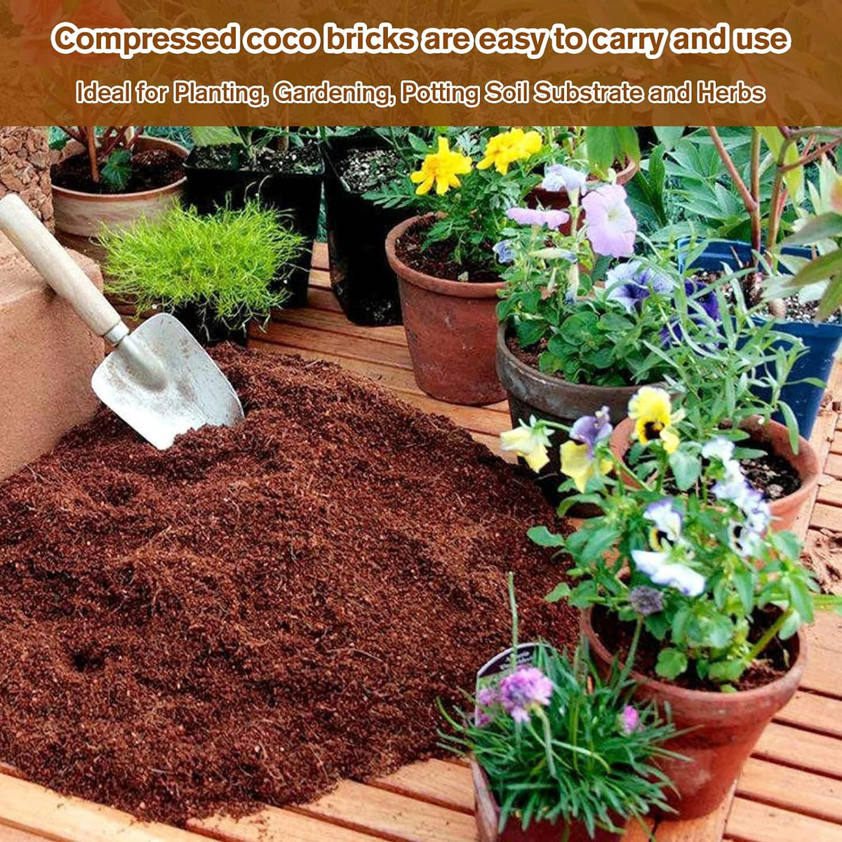🔥LAST DAY 49% OFF🌱Premium Organic Coconut Coir Bricks for Plants