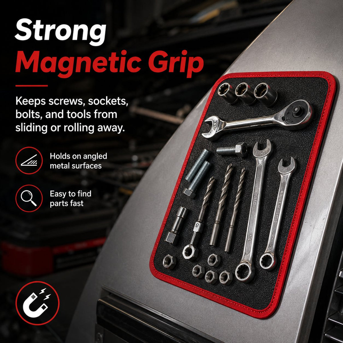 🧲 Flexible Magnetic Tool Mat