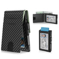 💰Pop-Up Wallet – Aluminum + Leather, RFID Blocking, Cash & Card Slots