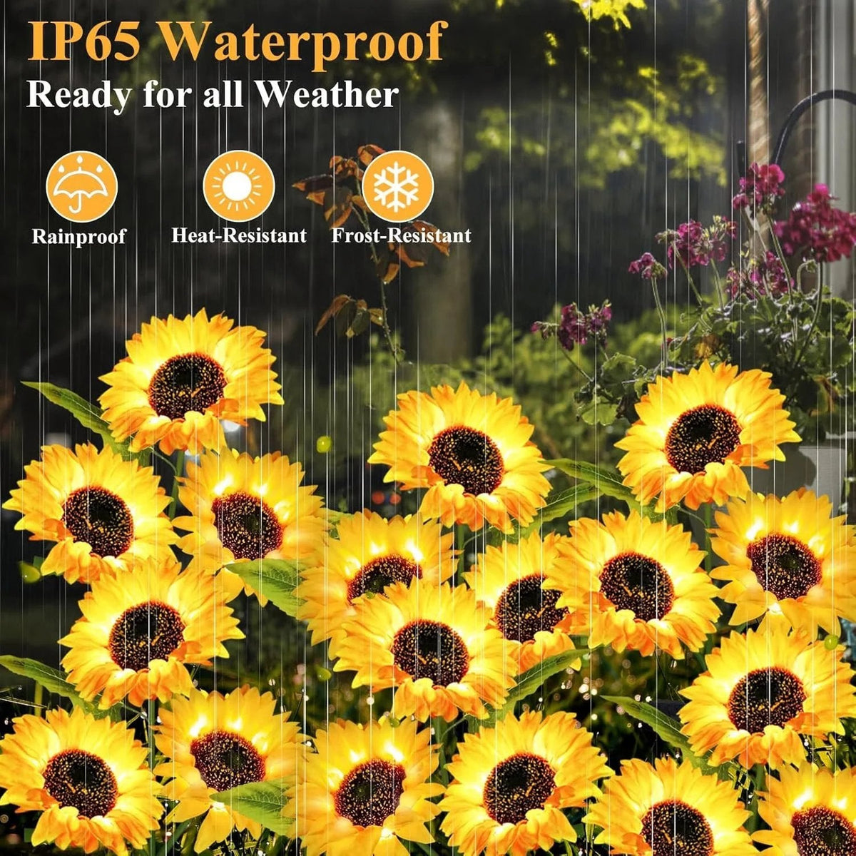 2026 UPGRADED Solar Sunflowers – Hyper-Realistic Petals, Stunning Shadow Projections & Dusk-to-Dawn Garden Magic 🌻