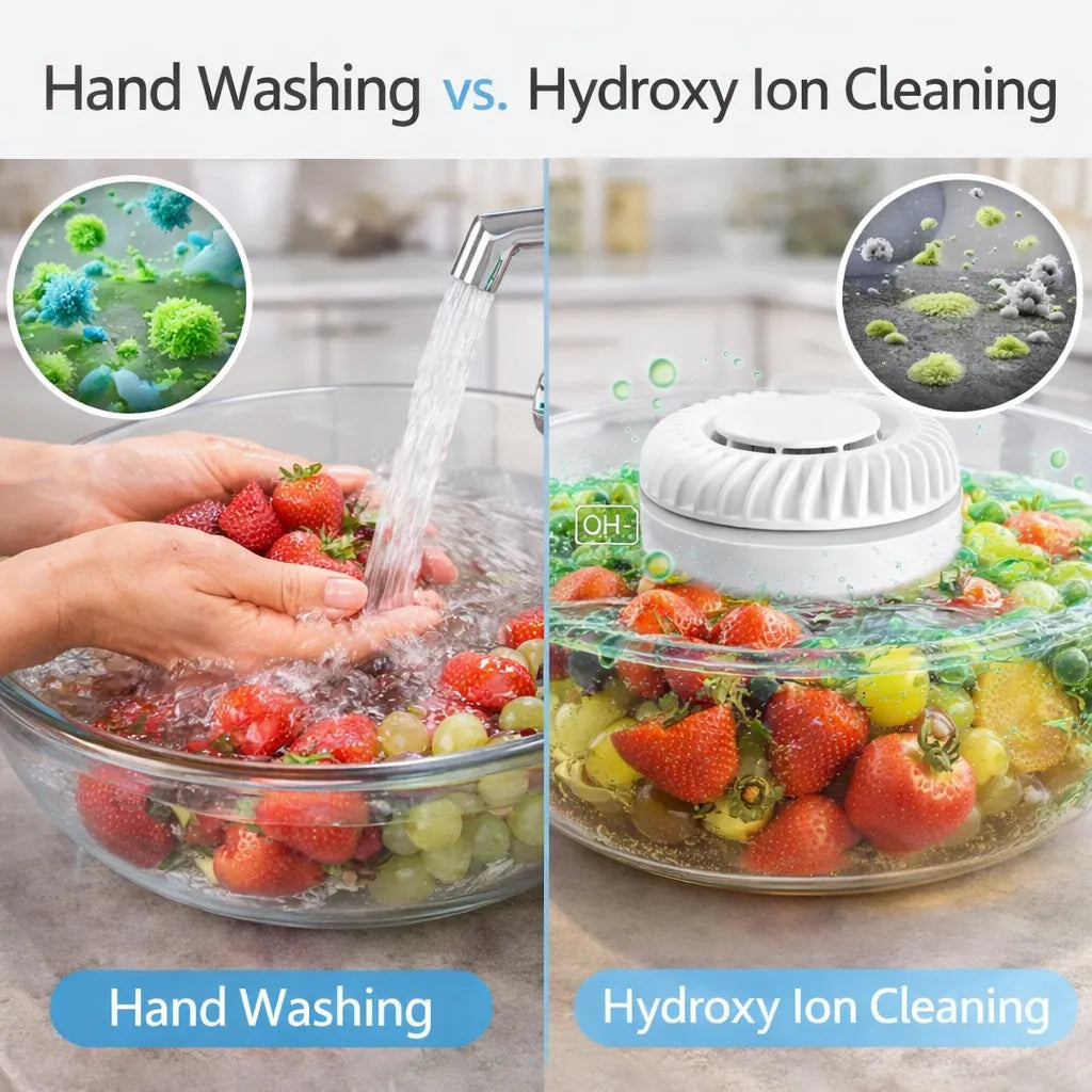 🥬 Fruit & Vegetable Washer – Removes Pesticides & Bacteria, No Chemicals Needed