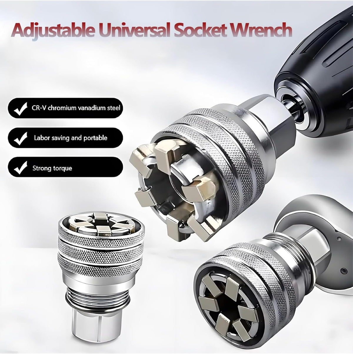 🚗BUY 2 FREE SHIPPING🔥 Multi-Function Universal Socket Wrench Tool