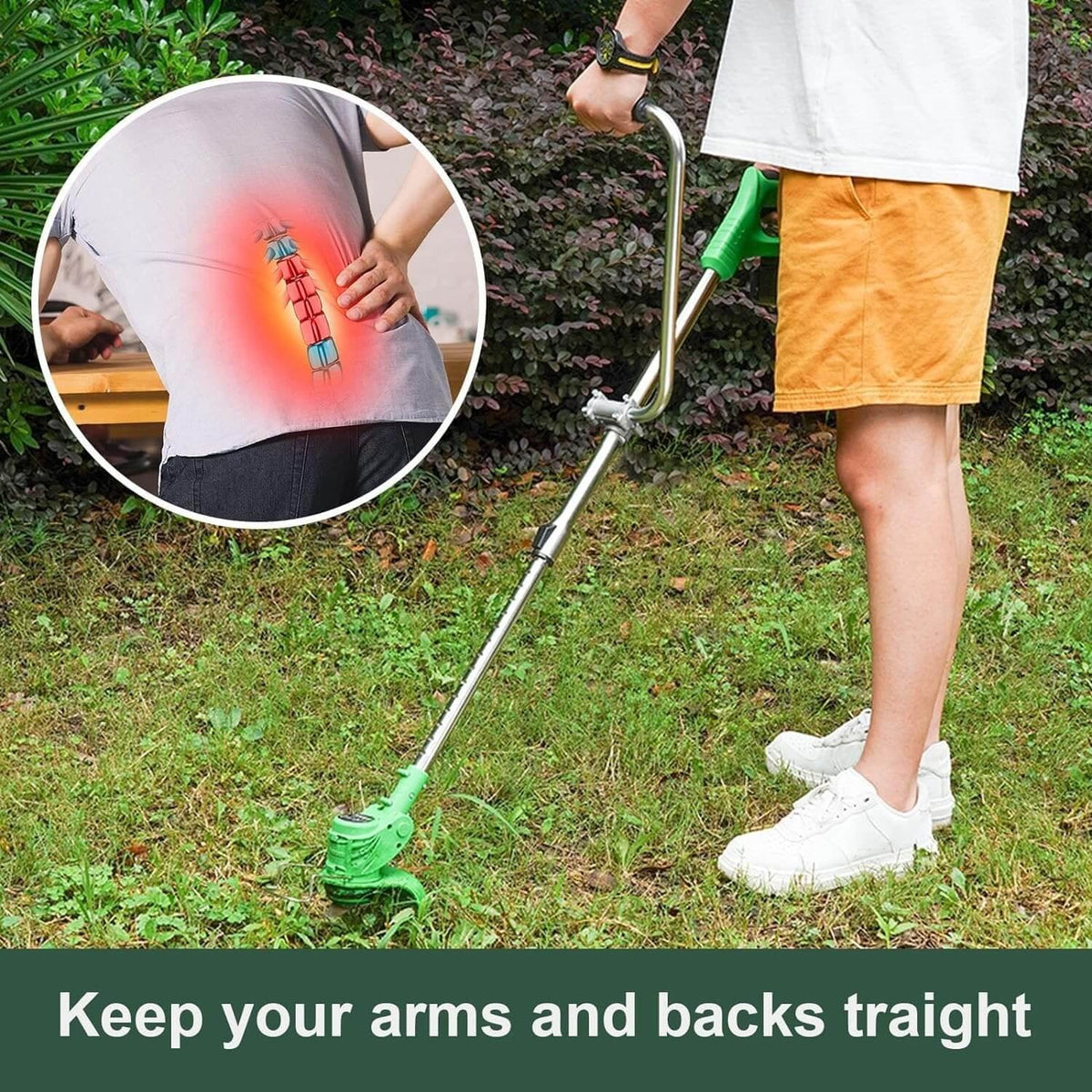 🔥 Best-Seller – Ergonomic String Trimmer Handle Extension for Better Grip & Control 🌿