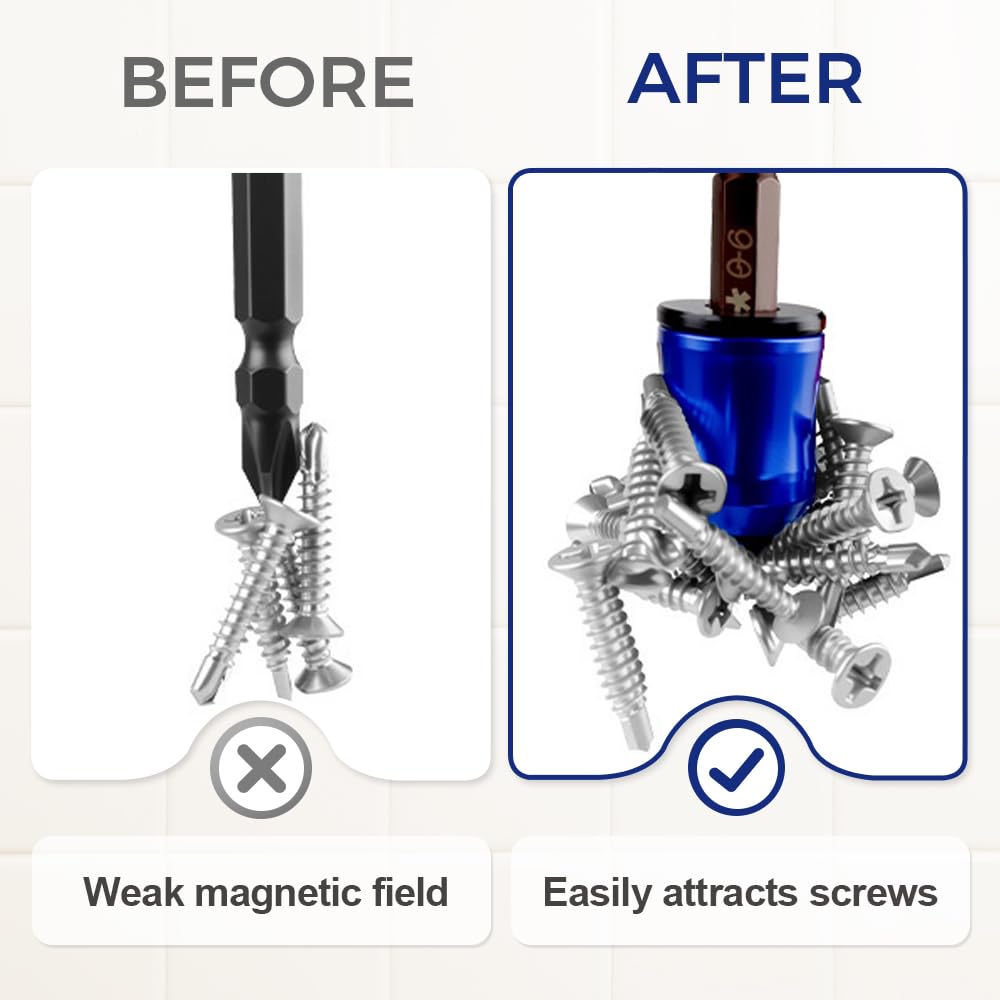🧲Screwdriver Bit Magnetic Ring – Magnetize Demagnetize in Seconds