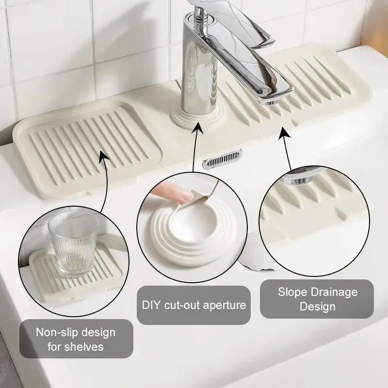 🔥Faucet Guard & Draining Mat