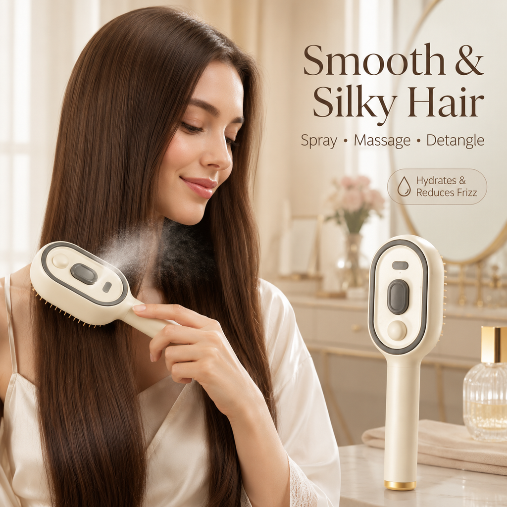 🔥Summer Limited⏳50% OFF 🔥Electric Spray Air Cushion Massage Comb