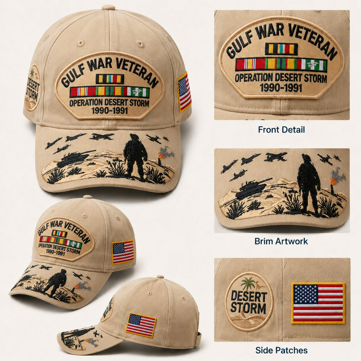 🇺🇸 Last Day Promo: 70% OFF 🎖️ - Gulf War Veteran Tribute Cap
