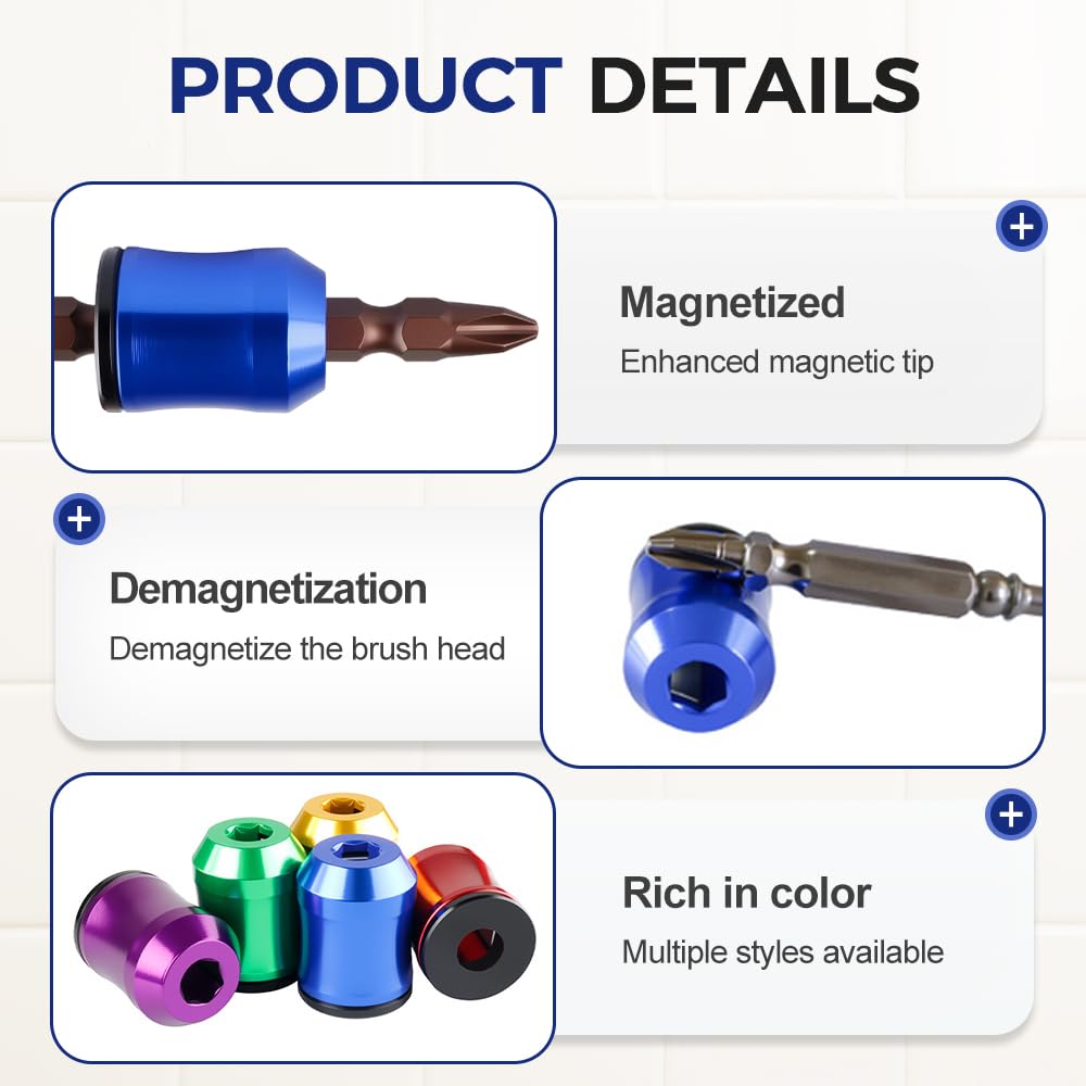 🧲Screwdriver Bit Magnetic Ring – Magnetize Demagnetize in Seconds