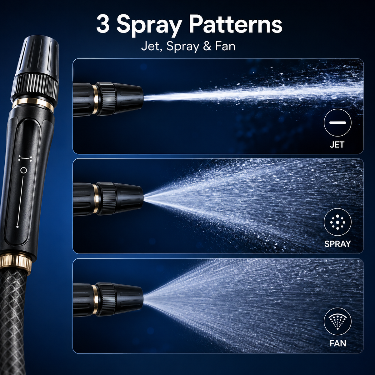 🌊 Hydro Jet Wand – High-Pressure Hose Nozzle, 2-in-1 Jet & Fan Spray