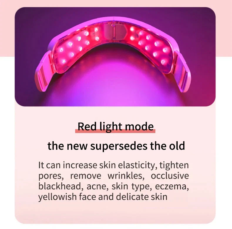 LED Photon Therapy Facial Slimming Vibration Massager Facial Lifting Device Facial Heated Double Chin V Face Vibration Massager