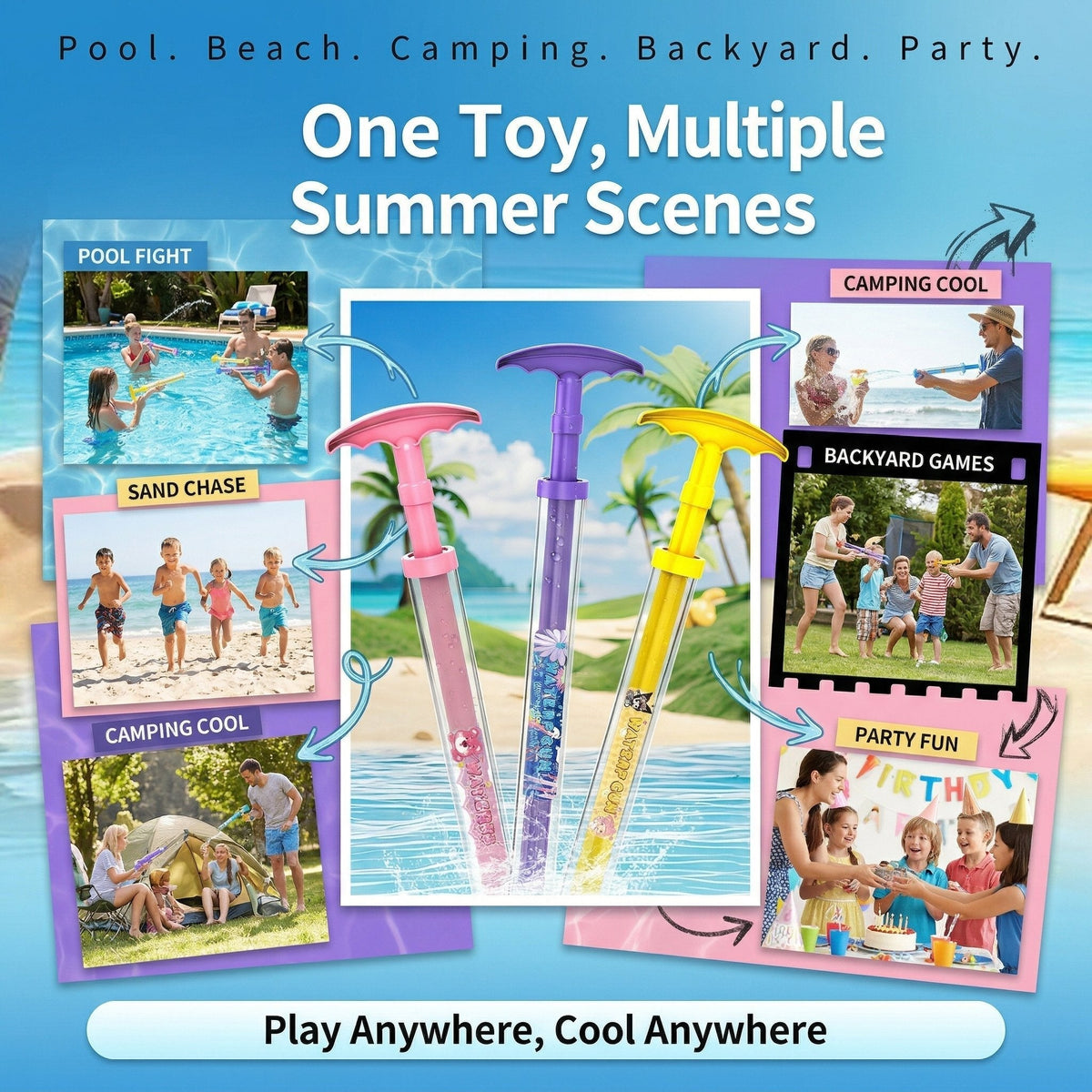 🎆💦Outdoor Water Spray Toy – The Ultimate 360° Dreamy Spray for Summer Spectacles