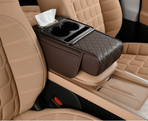 🔥Multifunctional PU Leather Car Armrest Box Mat