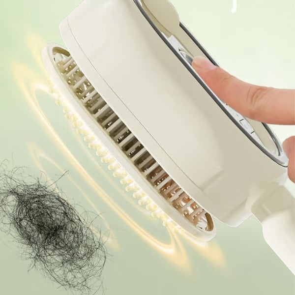 💆‍♀️ 3-in-1 Spray Comb – Mist + Massage + Red Light, Anti-Frizz, Detangling